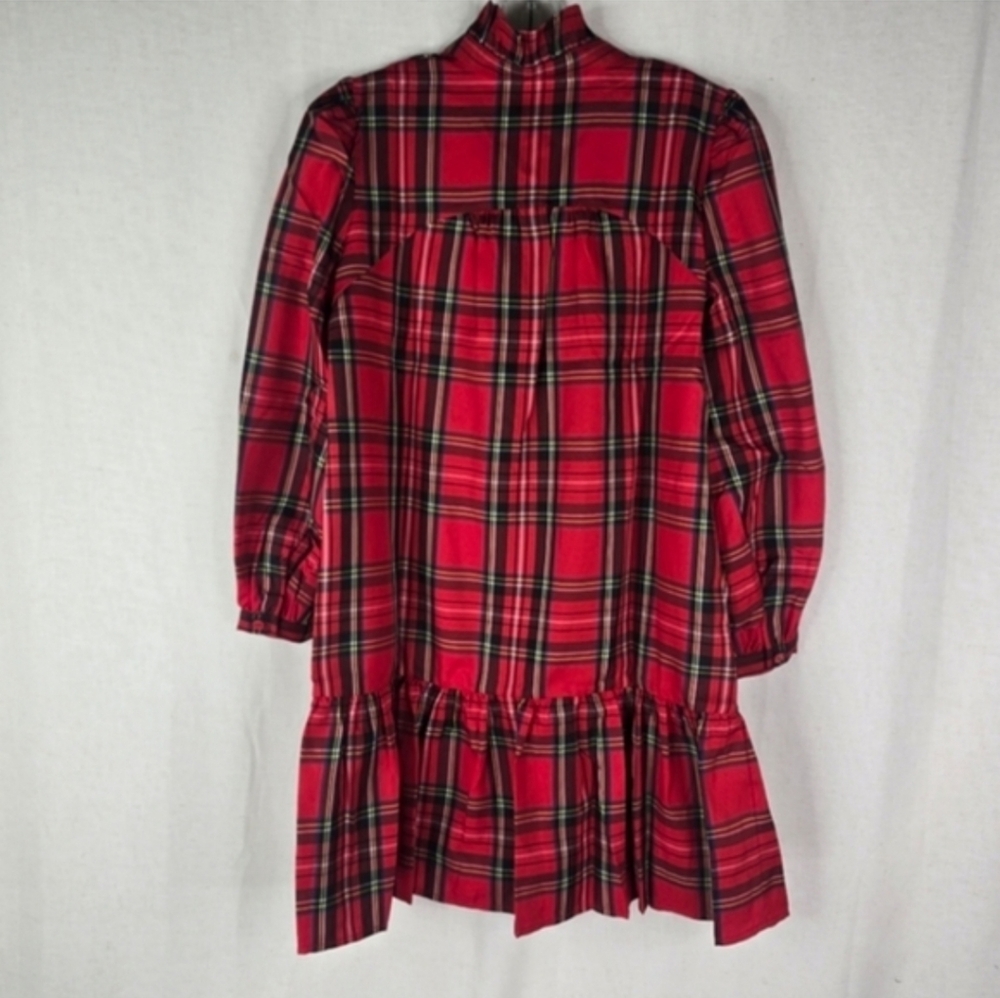 Tuckernuck Womens XS  Royal Stewart Tartan Palmerston Red Plaid Dress Holiday - Picture 9 of 14